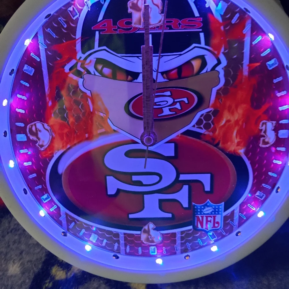 49ers led clock